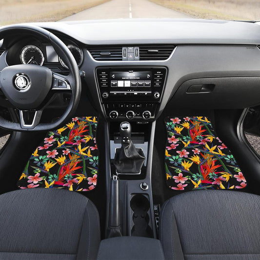 Tropical Flower Pattern Print Design TF015 Car Floor Mats-JORJUNE.COM