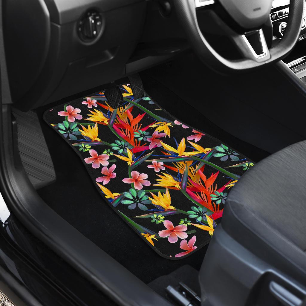 Tropical Flower Pattern Print Design TF015 Car Floor Mats-JORJUNE.COM