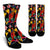 Tropical Flower Pattern Print Design TF015 Crew Socks-JORJUNE.COM