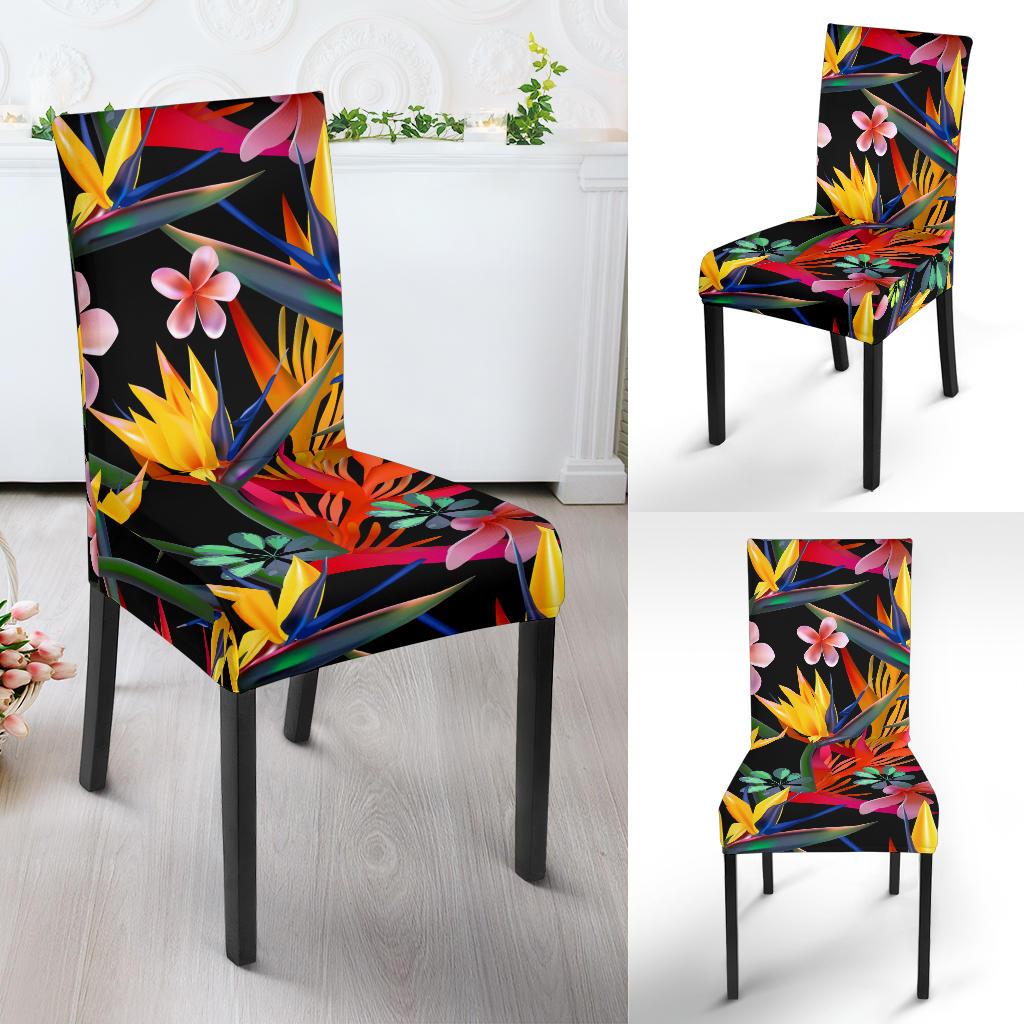 Tropical Flower Pattern Print Design TF015 Dining Chair Slipcover-JORJUNE.COM
