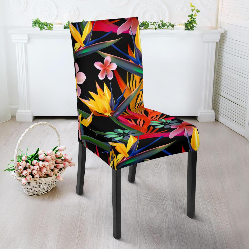 Tropical Flower Pattern Print Design TF015 Dining Chair Slipcover-JORJUNE.COM