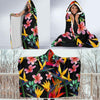 Tropical Flower Pattern Print Design TF015 Hooded Blanket-JORJUNE.COM