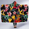 Tropical Flower Pattern Print Design TF015 Hooded Blanket-JORJUNE.COM