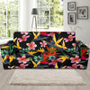 Tropical Flower Pattern Print Design TF015 Sofa Slipcover-JORJUNE.COM