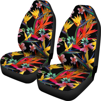 Tropical Flower Pattern Print Design TF015 Universal Fit Car Seat Covers-JorJune