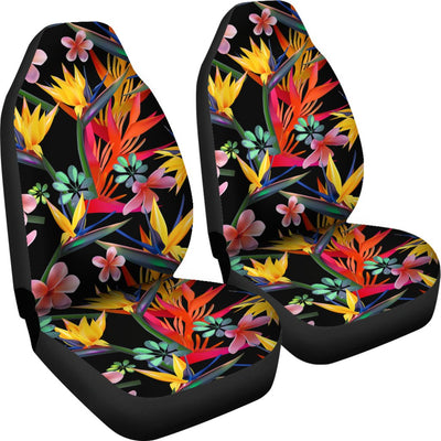 Tropical Flower Pattern Print Design TF015 Universal Fit Car Seat Covers-JorJune