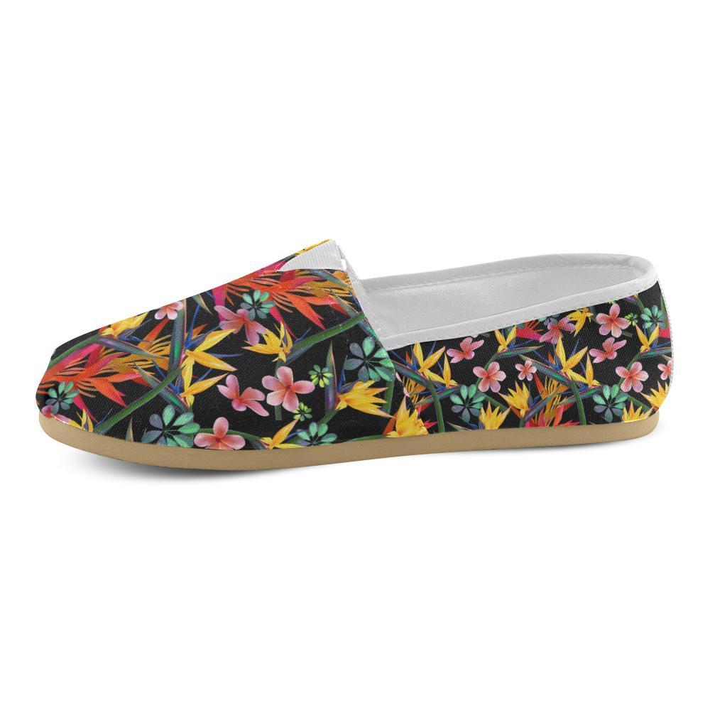 Tropical Flower Pattern Print Design TF015 Women Casual Shoes-JorJune.com