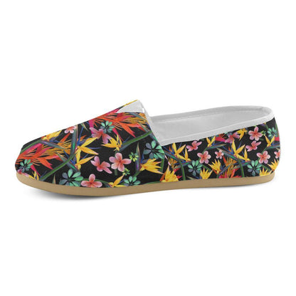 Tropical Flower Pattern Print Design TF015 Women Casual Shoes-JorJune.com