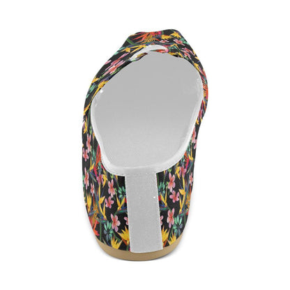 Tropical Flower Pattern Print Design TF015 Women Casual Shoes-JorJune.com