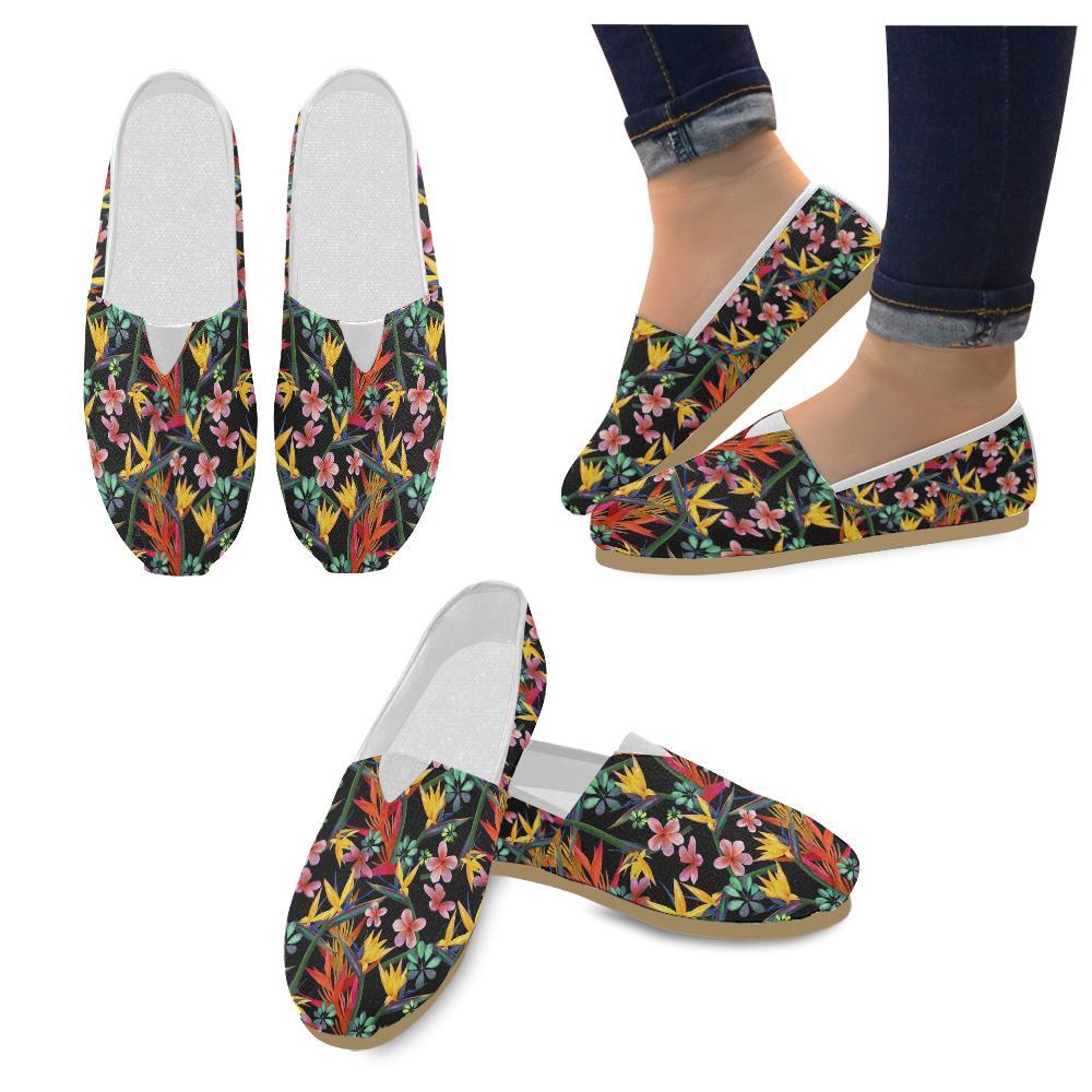 Tropical Flower Pattern Print Design TF015 Women Casual Shoes-JorJune.com