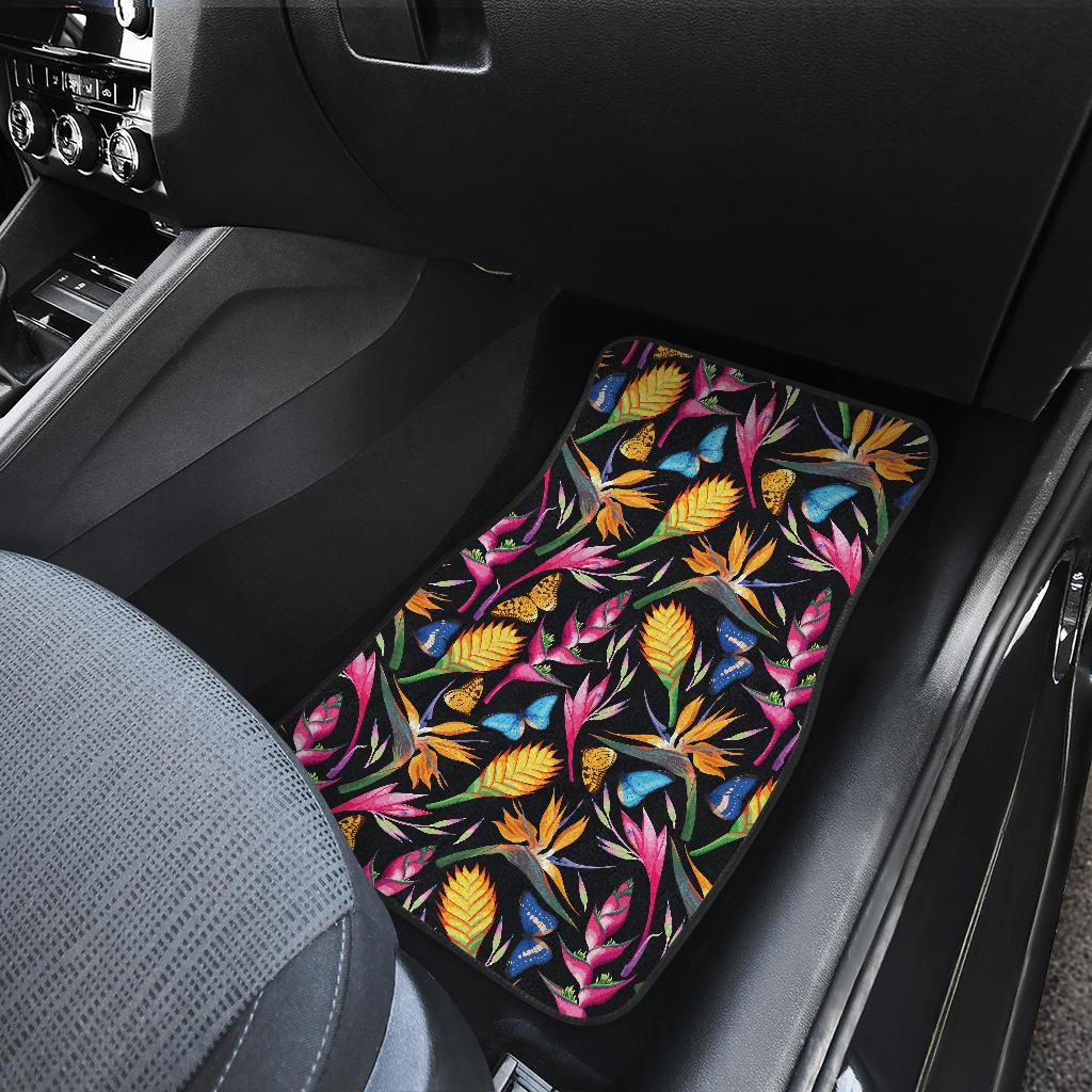 Tropical Flower Pattern Print Design TF016 Car Floor Mats-JORJUNE.COM