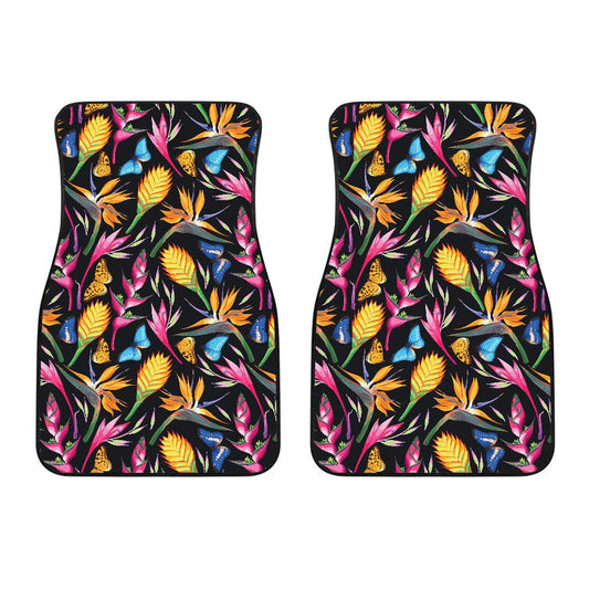 Tropical Flower Pattern Print Design TF016 Car Floor Mats-JORJUNE.COM