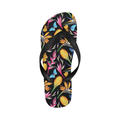 Tropical Flower Pattern Print Design TF016 Flip Flops-JorJune