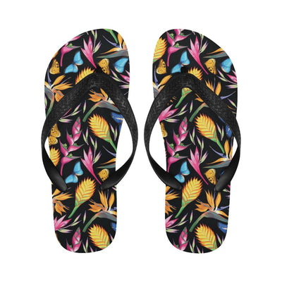 Tropical Flower Pattern Print Design TF016 Flip Flops-JorJune