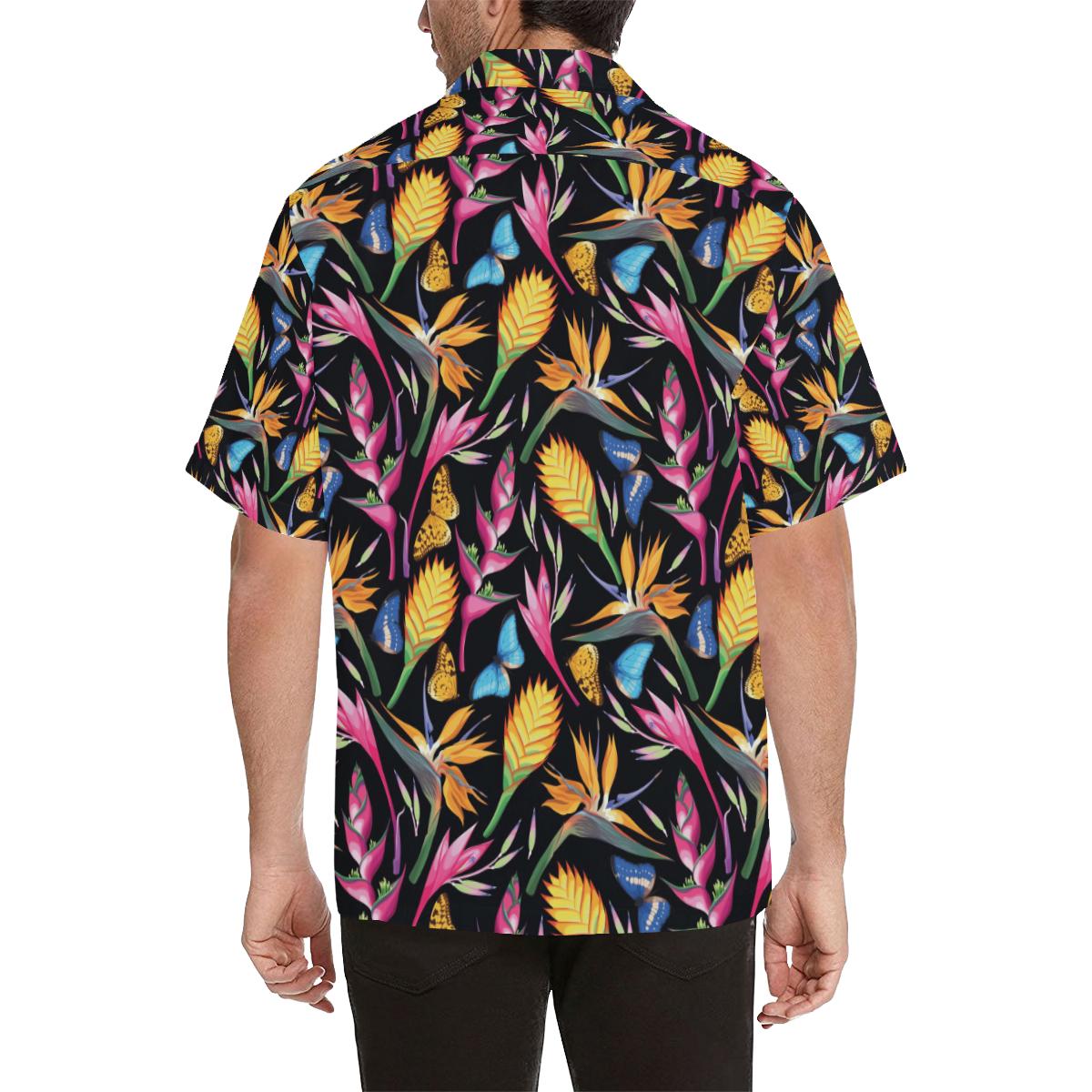 Tropical Flower Pattern Print Design TF016 Men Hawaiian Shirt-JorJune