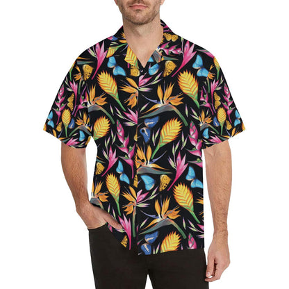 Tropical Flower Pattern Print Design TF016 Men Hawaiian Shirt-JorJune