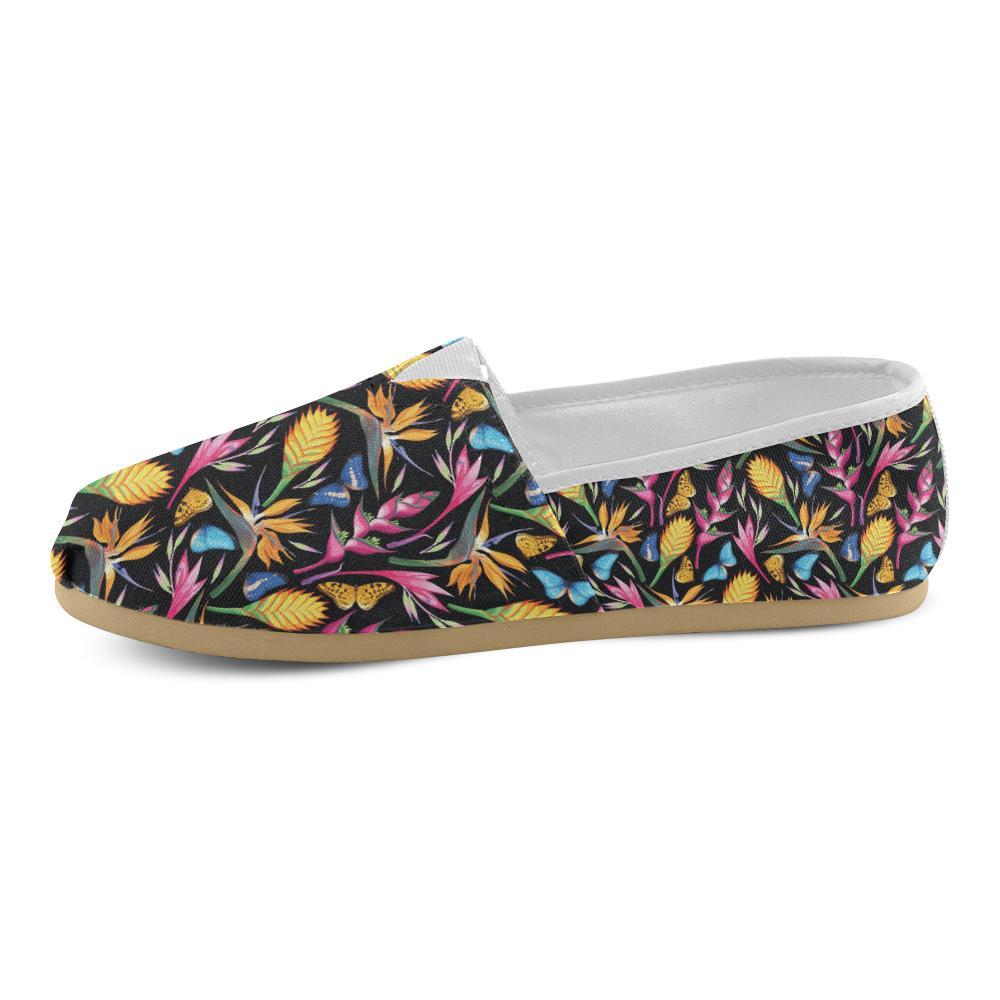 Tropical Flower Pattern Print Design TF016 Women Casual Shoes-JorJune.com