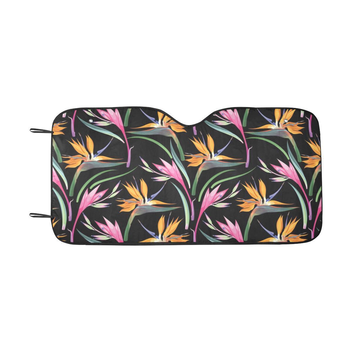 Tropical Flower Pattern Print Design TF017 Car Sun Shade-JorJune