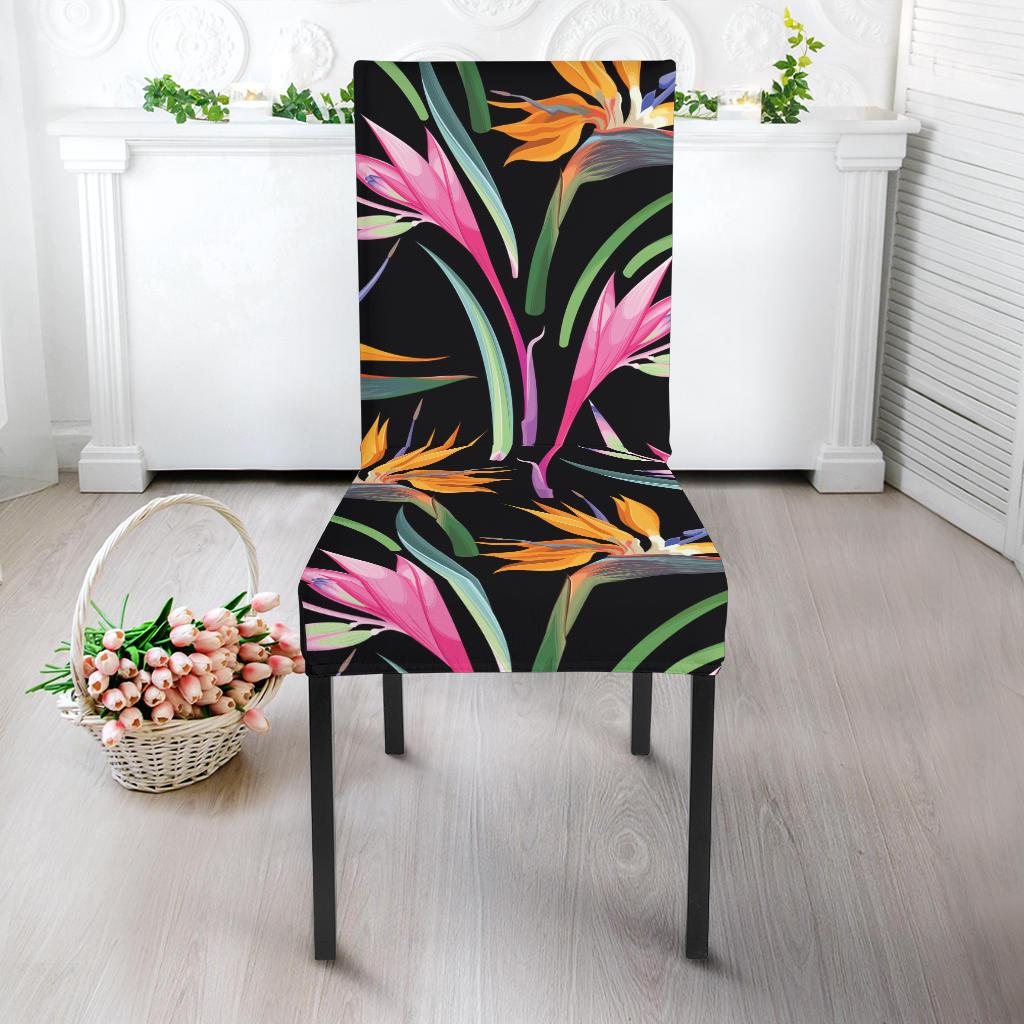 Tropical Flower Pattern Print Design TF017 Dining Chair Slipcover-JORJUNE.COM