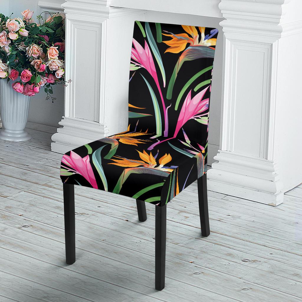 Tropical Flower Pattern Print Design TF017 Dining Chair Slipcover-JORJUNE.COM