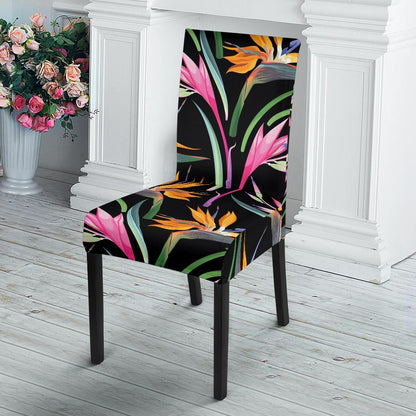 Tropical Flower Pattern Print Design TF017 Dining Chair Slipcover-JORJUNE.COM