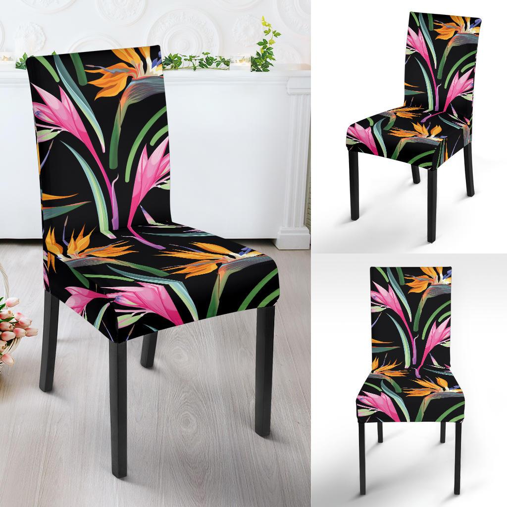 Tropical Flower Pattern Print Design TF017 Dining Chair Slipcover-JORJUNE.COM
