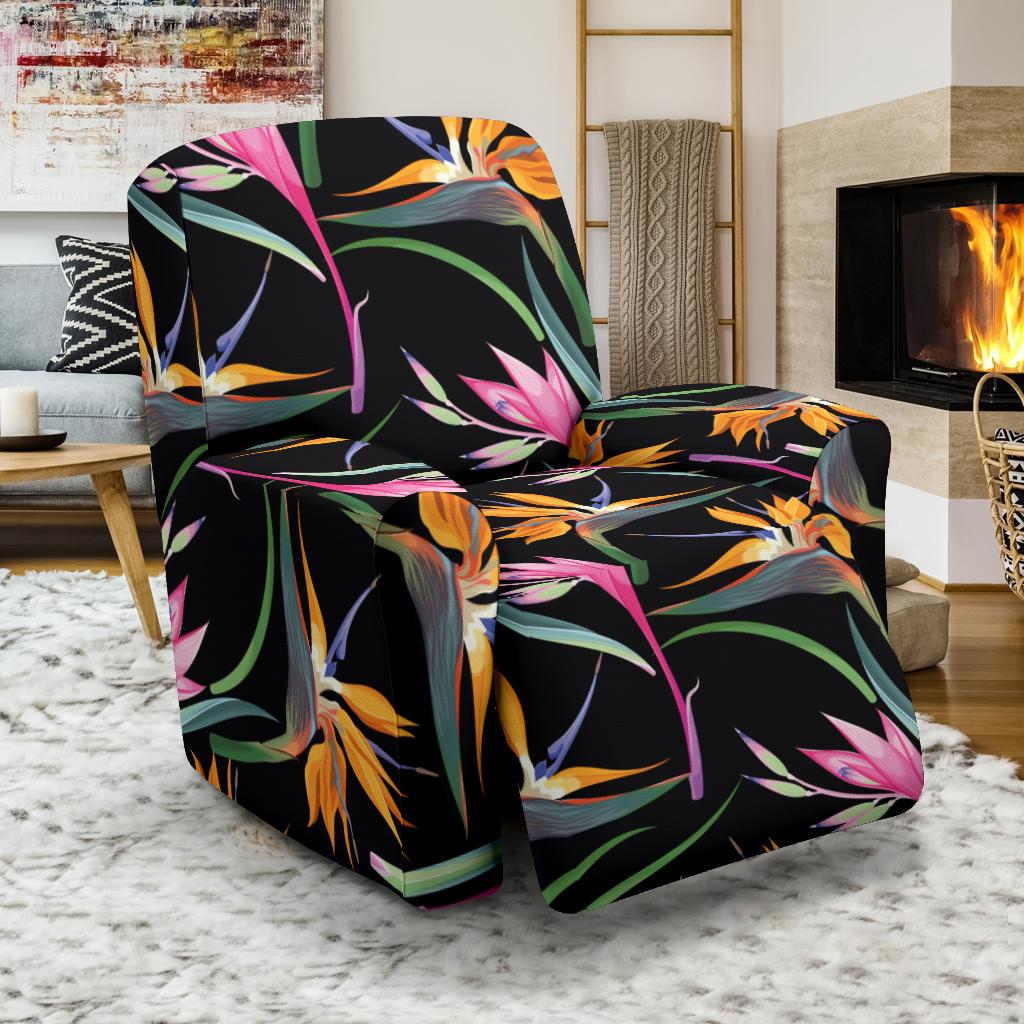 Tropical Flower Pattern Print Design TF017 Recliner Slipcover-JORJUNE.COM