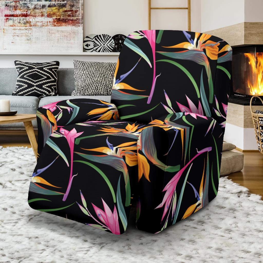 Tropical Flower Pattern Print Design TF017 Recliner Slipcover-JORJUNE.COM