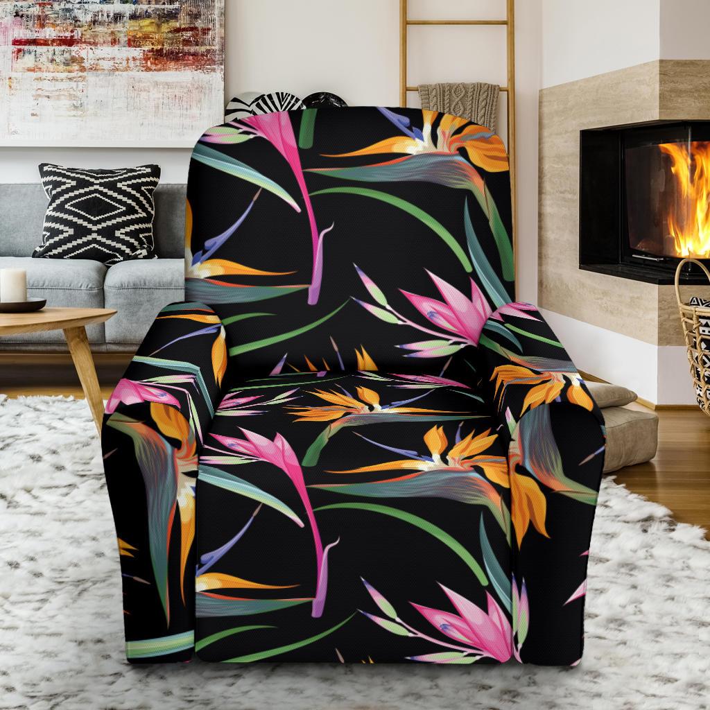 Tropical Flower Pattern Print Design TF017 Recliner Slipcover-JORJUNE.COM