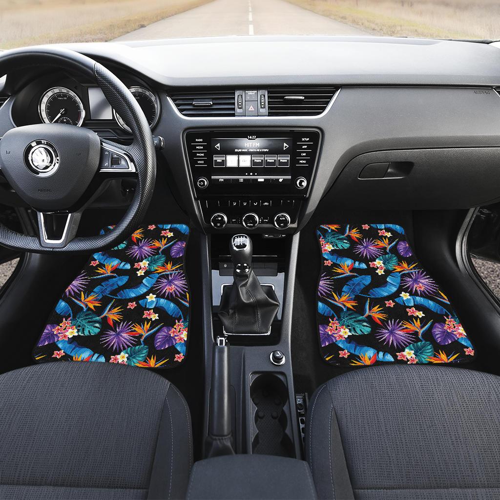 Tropical Flower Pattern Print Design TF018 Car Floor Mats-JORJUNE.COM