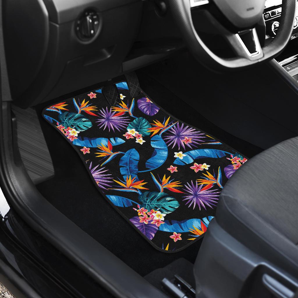 Tropical Flower Pattern Print Design TF018 Car Floor Mats-JORJUNE.COM
