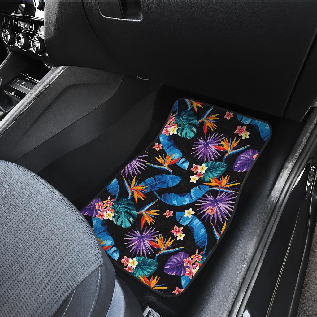 Tropical Flower Pattern Print Design TF018 Car Floor Mats-JORJUNE.COM
