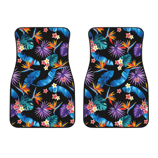 Tropical Flower Pattern Print Design TF018 Car Floor Mats-JORJUNE.COM