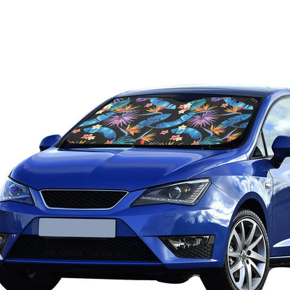 Tropical Flower Pattern Print Design TF018 Car Sun Shade-JorJune
