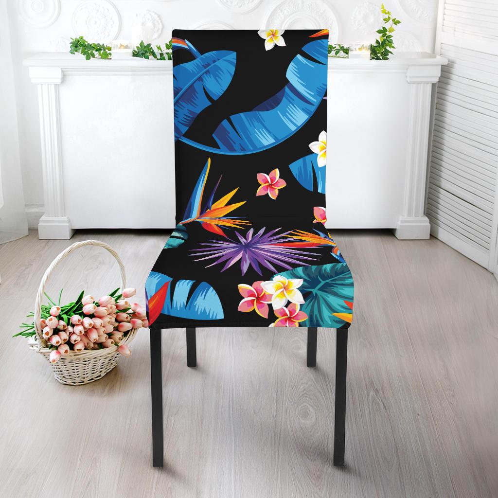 Tropical Flower Pattern Print Design TF018 Dining Chair Slipcover-JORJUNE.COM