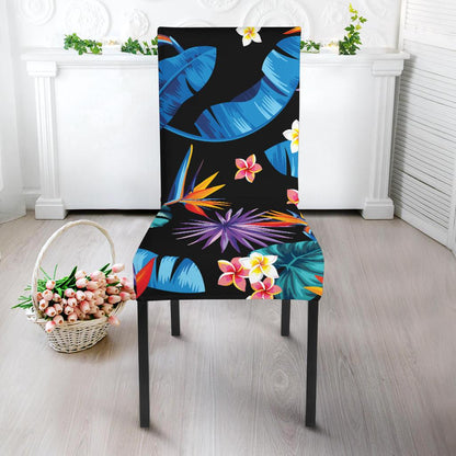 Tropical Flower Pattern Print Design TF018 Dining Chair Slipcover-JORJUNE.COM