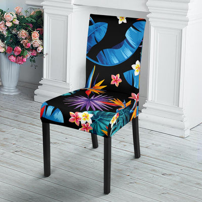 Tropical Flower Pattern Print Design TF018 Dining Chair Slipcover-JORJUNE.COM