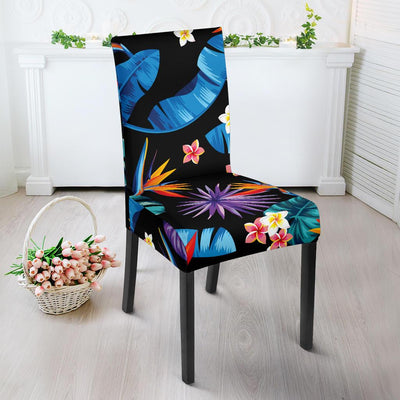 Tropical Flower Pattern Print Design TF018 Dining Chair Slipcover-JORJUNE.COM