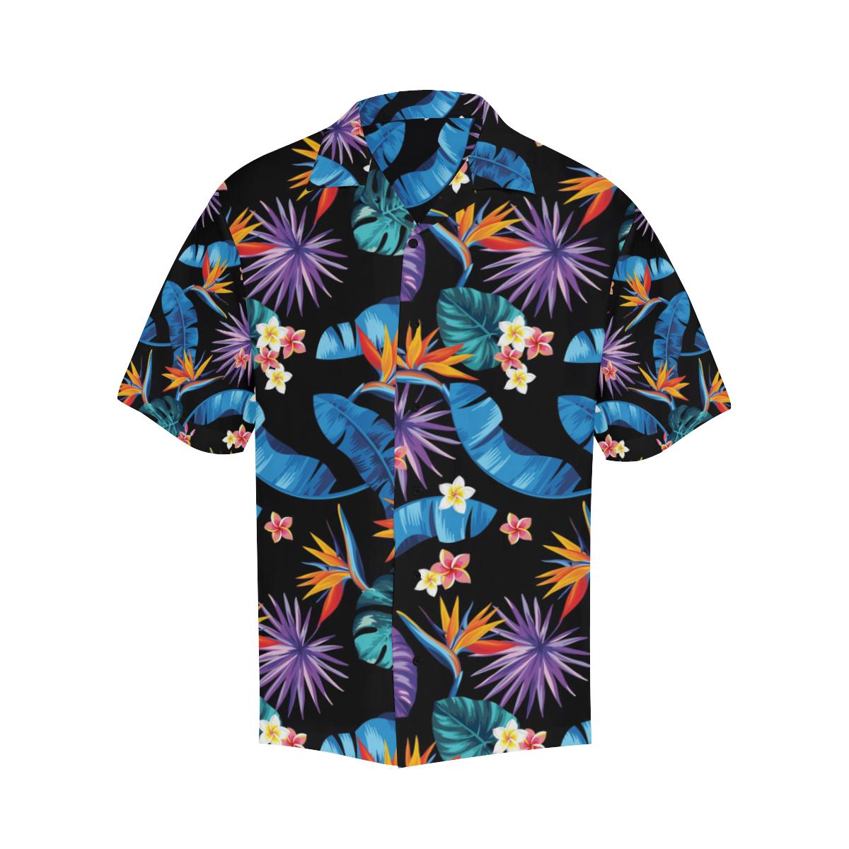 Tropical Flower Pattern Print Design TF018 Men Hawaiian Shirt-JorJune