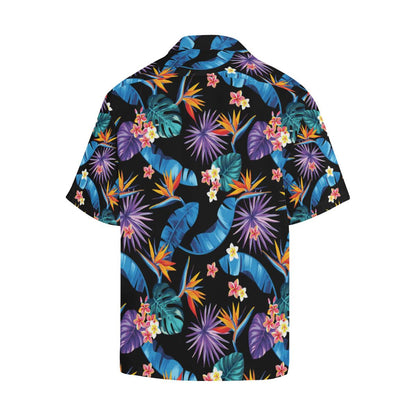 Tropical Flower Pattern Print Design TF018 Men Hawaiian Shirt-JorJune