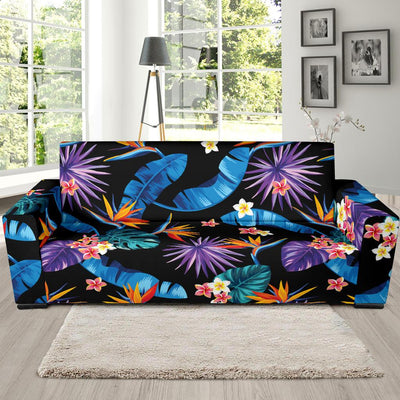 Tropical Flower Pattern Print Design TF018 Sofa Slipcover-JORJUNE.COM