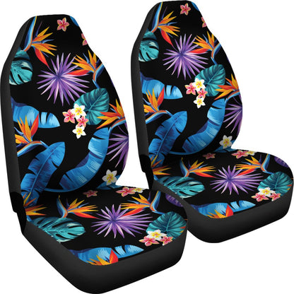 Tropical Flower Pattern Print Design TF018 Universal Fit Car Seat Covers-JorJune
