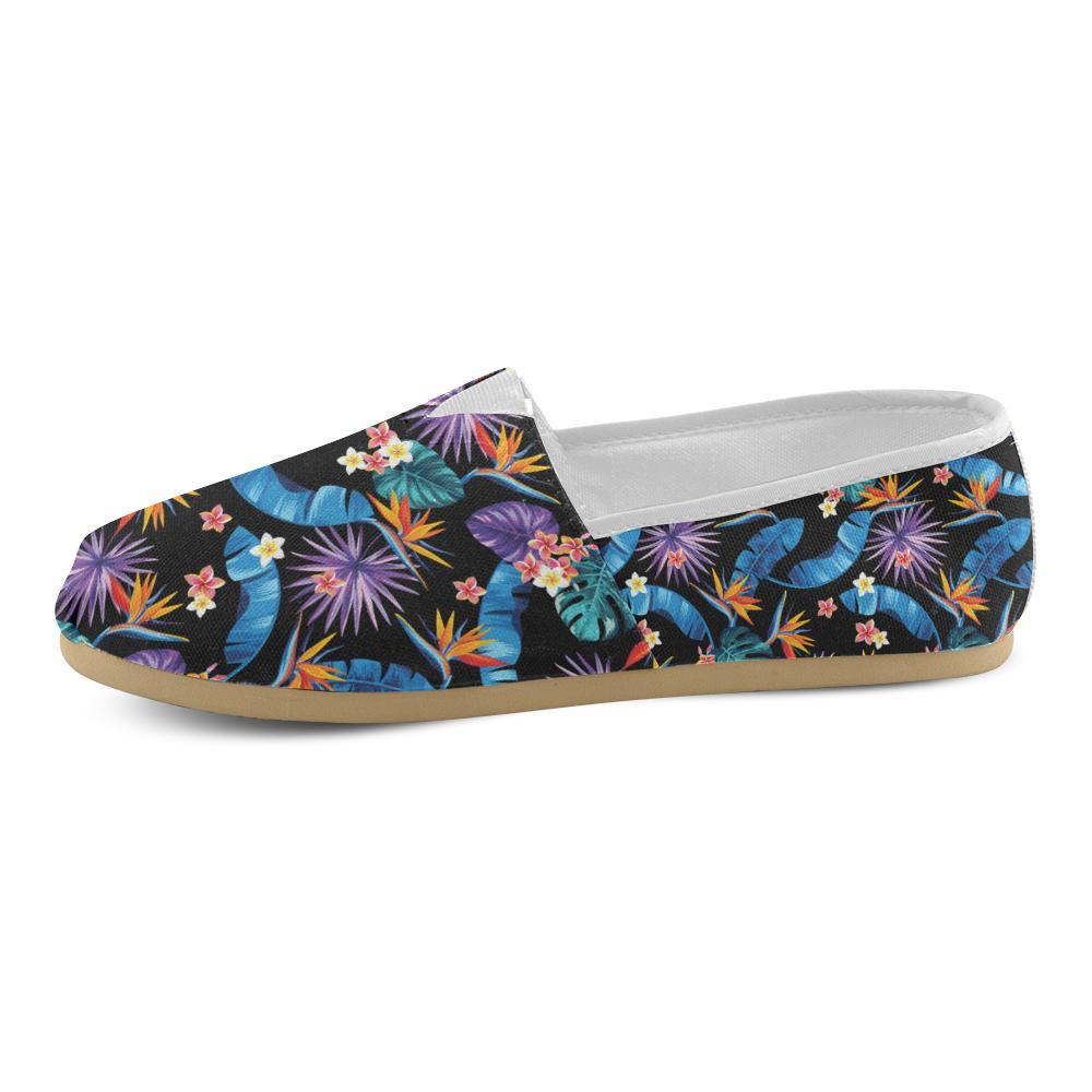 Tropical Flower Pattern Print Design TF018 Women Casual Shoes-JorJune.com