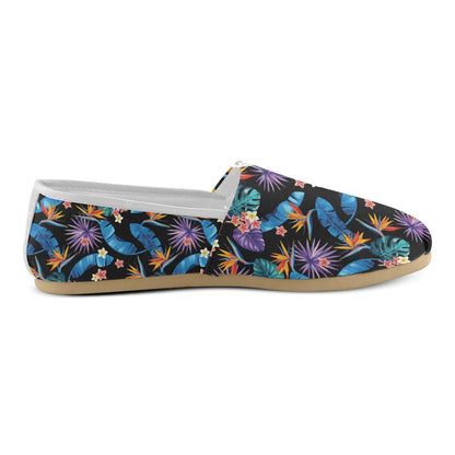 Tropical Flower Pattern Print Design TF018 Women Casual Shoes-JorJune.com