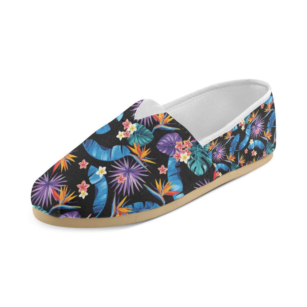 Tropical Flower Pattern Print Design TF018 Women Casual Shoes-JorJune.com
