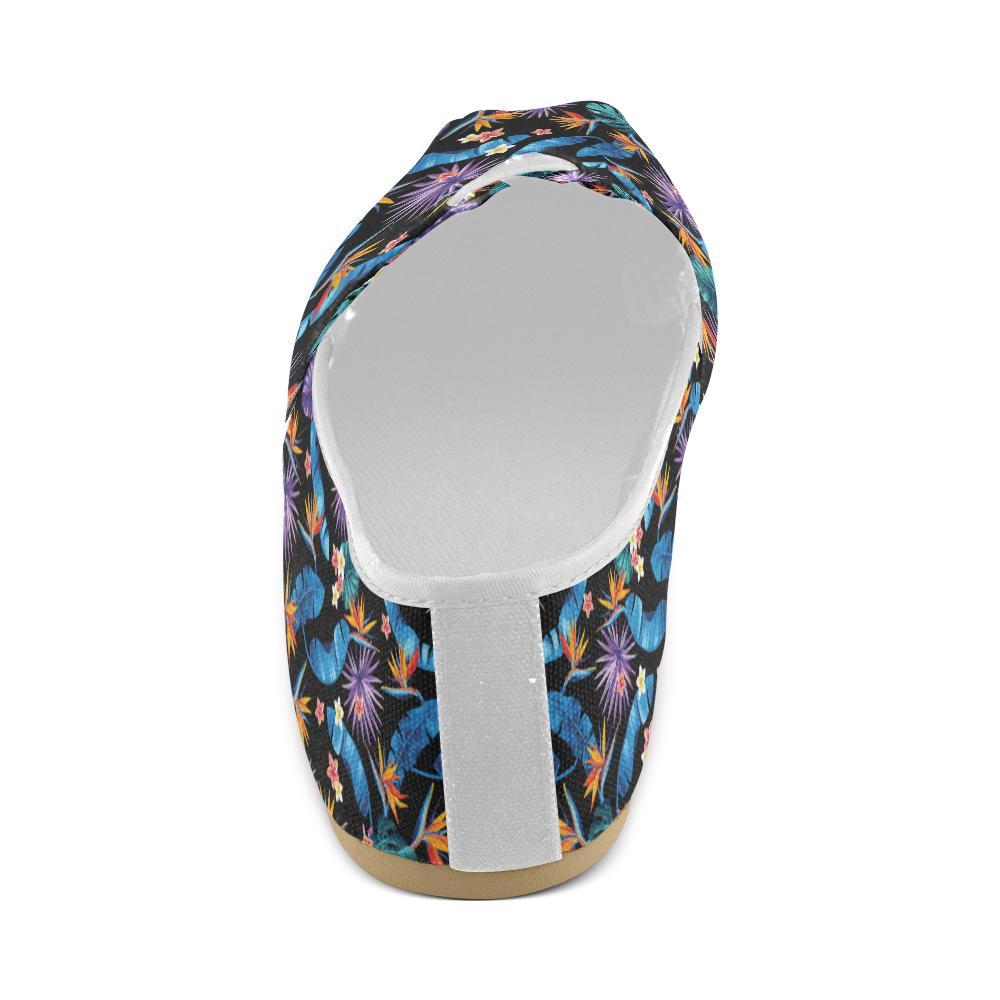 Tropical Flower Pattern Print Design TF018 Women Casual Shoes-JorJune.com