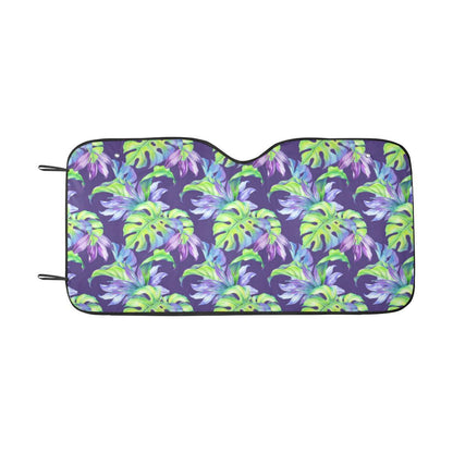 Tropical Flower Pattern Print Design TF019 Car Sun Shade-JorJune