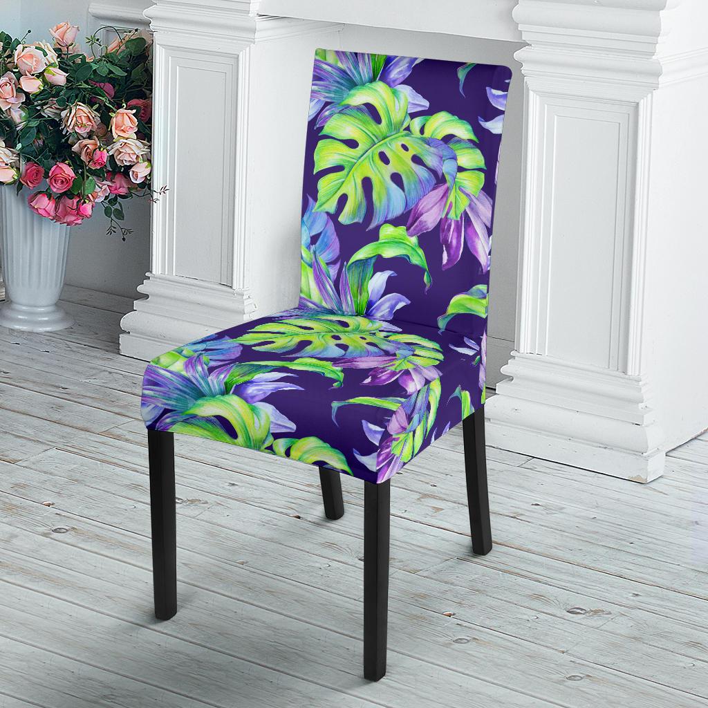 Tropical Flower Pattern Print Design TF019 Dining Chair Slipcover-JORJUNE.COM