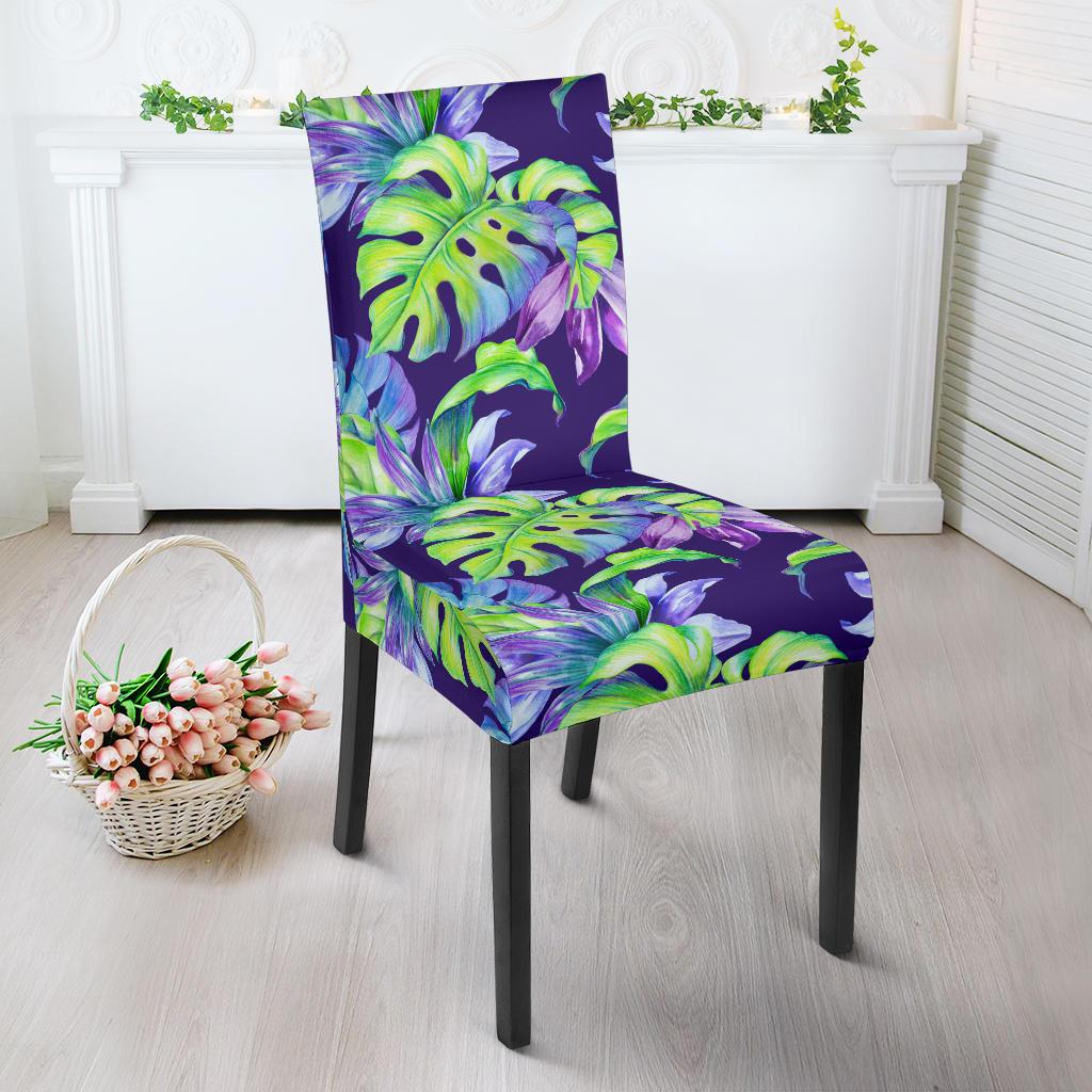 Tropical Flower Pattern Print Design TF019 Dining Chair Slipcover-JORJUNE.COM