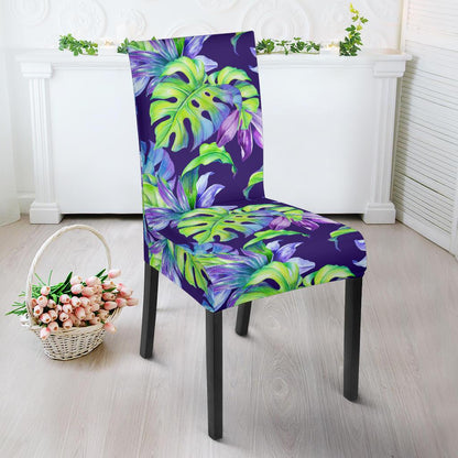 Tropical Flower Pattern Print Design TF019 Dining Chair Slipcover-JORJUNE.COM